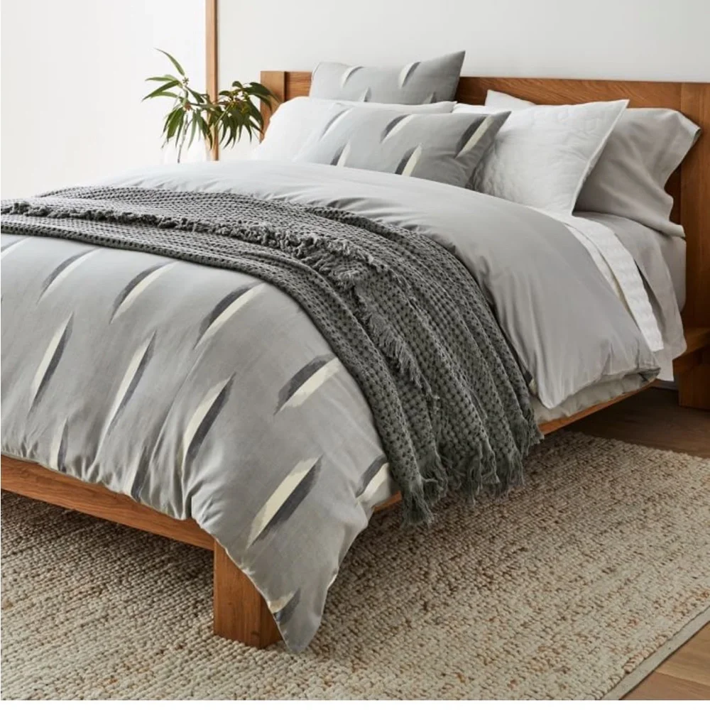 NWT - West Elm - Oval Ikat Sham (1 standard & 1 euro size included)